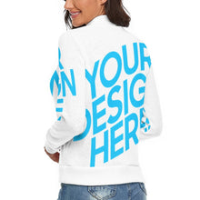 Cargar imagen en el visor de la galería, Suéter Jersey Holgado de Cuello Alto para Mujer MY01 Personalizado con Impresión Completa de una imagen con Foto Logo Patrón Texto
