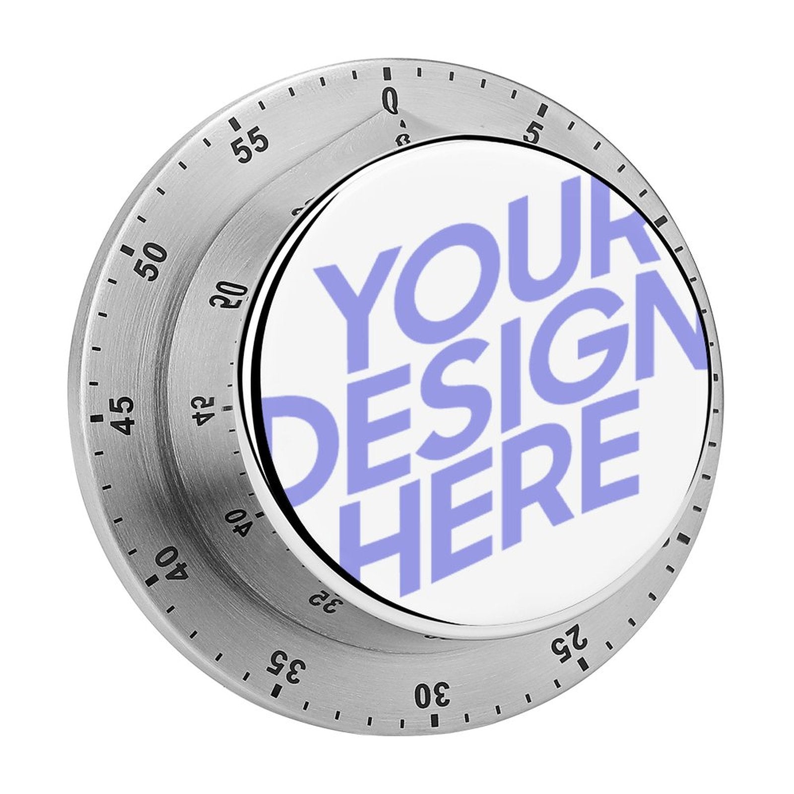 Temporizador de Acero Inoxidable Alarma Giratoria Mecánica