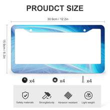 Cargar imagen en el visor de la galería, Marco de placa de matrícula de aluminio con dos orificios redondos (un par) QC1101012  Personalizado Personalizada con Foto, Texto o Logo
