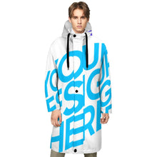 Cargar imagen en el visor de la galería, Chaqueta Cortaviento largo con capucha para hombre FS0818007 Personalizado con impresión completa de una imagen con Foto Logo Patrón Texto
