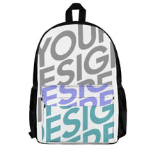 Cargar imagen en el visor de la galería, Mochila Escolar / Mochila Unisex Grande Capacidad para Adultos Niños Estudiantes XB0604116 Personalizada Impresion Completa de Múltiples Imágenes con Foto Logo Patrón Texto
