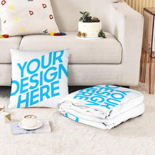 Cargar imagen en el visor de la galería, Cobija cojin estampado doble cara cobija mullida personalizada con fotos texto - Impreso parte dos imagenes idénticas
