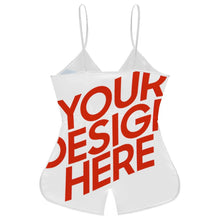 Cargar imagen en el visor de la galería, Mono camisola sexy con cuello en V para mujer LTK personalizado con patrón foto texto
