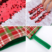 Cargar imagen en el visor de la galería, Calcetín Navideño de Lentejuelas con Diseño Personalizado de Tus Patrones o Textos
