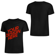 Cargar imagen en el visor de la galería, Camiseta 100% algodón orgánico estampada en el frente personalizado con patrón foto texto
