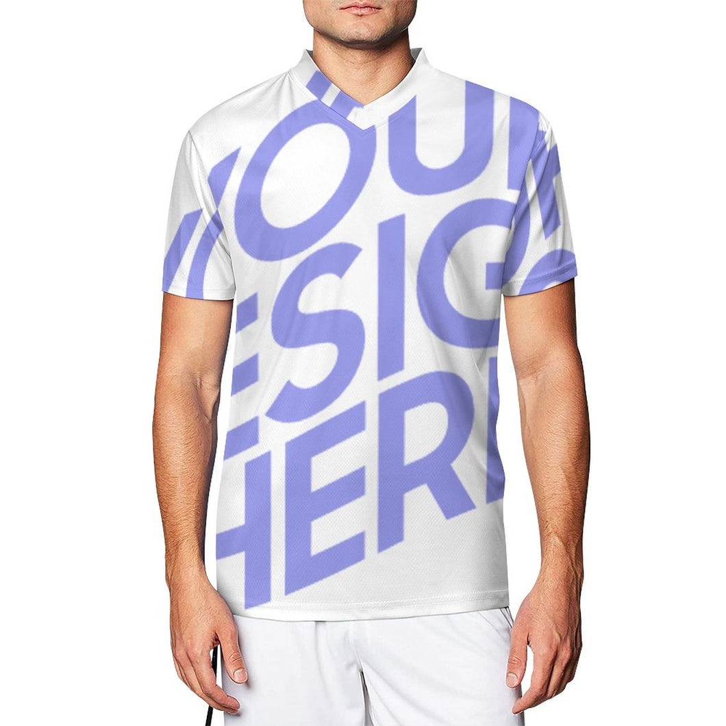 Camiseta Deportiva Transpirable de Fútbol Manga Corta para Hombre 3Z06 Personalizada con Impresión Completa de Una Imagen con Foto Logo Patrón Texto