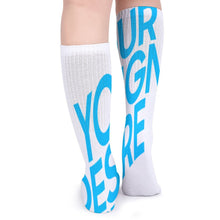 Cargar imagen en el visor de la galería, Calcetines Largos Medias transpirables (5 pares de la misma imagen) para mujer FS0808024 Personalizados con impresión completa con Foto Logo Patrón Texto
