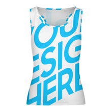 Cargar imagen en el visor de la galería, Camiseta sin mangas con escote redondo deportiva para mujer XK Personalizada con Impresión Completa con Foto Logo Patrón Texto
