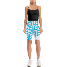 Cargar imagen en el visor de la galería, Mallas Pantalones Cortos de Yoga Leggings Deportivos Cintura Alta de Ejercicio Fitness Running para mujer Y09B Personalizadas con Impresión Completa de una imagen con Foto Logo Patrón Texto
