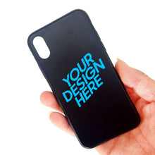 Cargar imagen en el visor de la galería, Funda del Móvil de Cristal y TPU para iPhone XS Personalizado con Tus Fotos o Textos
