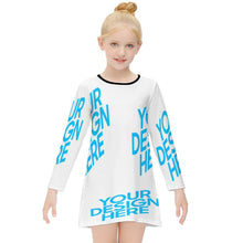Cargar imagen en el visor de la galería, ET015 Vestido de Manga larga para Niña con Diseño Personalizado Personalizada de Tus Imágenes o Textos
