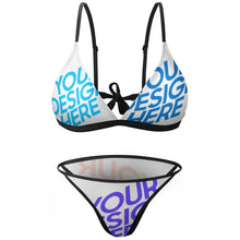 Cargar imagen en el visor de la galería, Bikini de Triángulo Sexy para Mujer BK2134 Personalizado con impresión completa de múltiples imágenes con Foto Logo Patrón Texto
