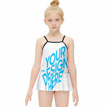 Cargar imagen en el visor de la galería, Tankini / Bañador con Volantes Estampado para Niñas NT024 Personalizado con Impresión Completa con Foto Logo Patrón Texto
