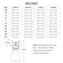 Cargar imagen en el visor de la galería, Vestido manga farol cuello redondo ancho dulce mono para mujer B271 Personalizado con Impresión Completa de múltiples imágenes con Foto Logo Patrón Texto
