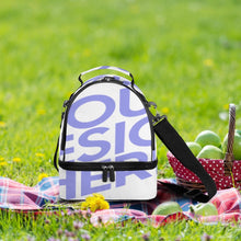 Cargar imagen en el visor de la galería, Bolsa de Comida de Doble Capa de Bandolera / Bolsa de Almuerzo de Hombro XB0602047 Personalizada de Una Imagen con Foto Logo Patrón Texto
