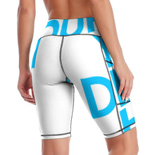 Cargar imagen en el visor de la galería, Pantalones de Yoga 1/2 Bolsillo Leggings de Yoga Cintura Alta para Mujer Y011B Personalizados con Impresión Completa de una imagen con Foto Logo Patrón Texto
