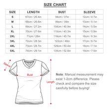 Cargar imagen en el visor de la galería, Camiseta manga corta cuello en V de moda para mujer AHT Personalizada con Impresión Completa de múltiples imágenes con Foto Logo Patrón Texto
