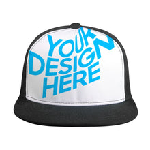 Cargar imagen en el visor de la galería, Gorra de Borde Plano de Béisbol con Diseño Personalizado de Tus Imágenes o Textos
