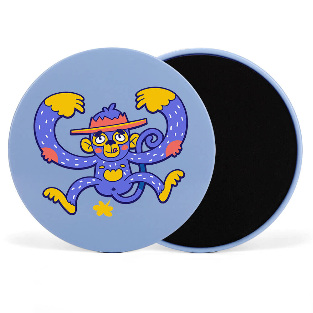 Discos deslizantes con núcleo – discos de ejercicio de doble cara Core Sliders Dual Sided Azul YD2301002 Personalizado con Foto, Texto o Logo