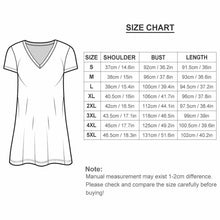 Cargar imagen en el visor de la galería, Vestido Cuello en V de Moda Manga Corta para mujer NZ2202046 Personalizado con Impresión Completa de múltiples imágenes con Foto Logo Patrón Texto
