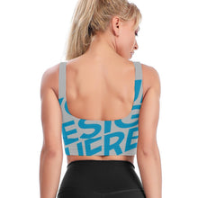 Cargar imagen en el visor de la galería, Sujetador Deportivo de Yoga Transpirable para Mujer YJ037 Personalizado con impresión completa de una imagen con Foto Logo Patrón Texto
