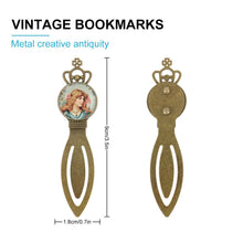 Cargar imagen en el visor de la galería, Marcapáginas de metal Marcadores de arte acero inoxidable libro regalos para niñas, niños y lectores (tipo A) BG1613015 Personalizado Personalizada con Foto, Texto o Logo
