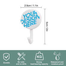 Cargar imagen en el visor de la galería, Gancho de Plástico Redondo (10 Diferentes) con Diseño Personalizado Personalizada de Tus Textos o Imágenes
