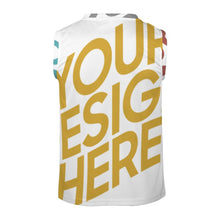 Cargar imagen en el visor de la galería, Chaleco Deportivo de Baloncesto / Camiseta sin Mangas Cuello en V para hombre RK Personalizado con Impresión Completa de múltiples imágenes con Foto Logo Patrón Texto
