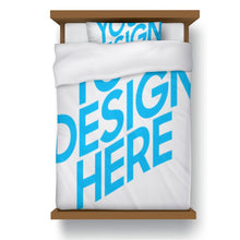 Cargar imagen en el visor de la galería, Juego de Cama de Dos Piezas con Diseño Personalizado Personalizada de Tus Nombres o Fotos
