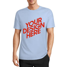 Cargar imagen en el visor de la galería, Camiseta 100% algodón orgánico estampada en el frente personalizado con patrón foto texto
