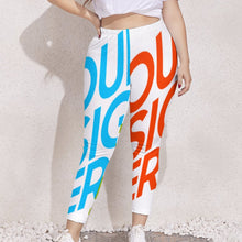 Cargar imagen en el visor de la galería, Leggings elásticos Pantalones deportivos de yoga talla grande para mujer UP Personalizados con Impresión Completa de múltiples imágenes con Foto Logo Patrón Texto
