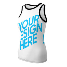 Cargar imagen en el visor de la galería, Tank Top Crop Top Camiseta sin Mangas Tirantes para Mujer NZ106 Personalizado con impresión completa con Foto Logo Patrón Texto
