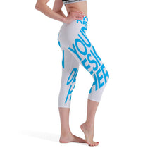 Cargar imagen en el visor de la galería, Pantalones de Yoga para mujer con Diseño Personalizado de Tus Textos o Imágenes Online
