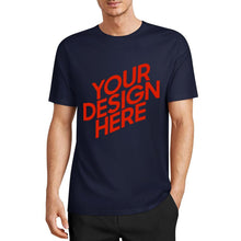 Cargar imagen en el visor de la galería, Camiseta 100% algodón orgánico estampada en el frente personalizado con patrón foto texto
