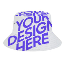 Cargar imagen en el visor de la galería, Impresión de una Sola Imagen Sombrero de Pescador Cubo de Impresión Completa Mujeres / Hombres FS0809026 Personalizado con Fotos Patrón Texto logotipo
