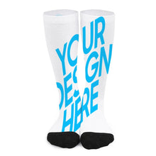 Cargar imagen en el visor de la galería, Calcetines Largos Medias de Colores de Moda Suave para mujer hombre FS0808010 Personalizados con impresión completa con Foto Logo Patrón Texto
