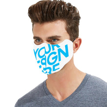 Cargar imagen en el visor de la galería, Máscara Mascarilla con Filtro de Poliéster con Diseño Personalizado de Tu Nombre o Imagen
