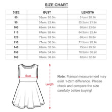 Cargar imagen en el visor de la galería, Vestido de niña F12Q vestido de jersey sin mangas personalizado con patrón foto texto (impresión de imágenes múltiples)
