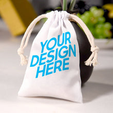 Cargar imagen en el visor de la galería, Bolsa de Almacenamiento con Cordón de Diseño Personalizado con Tus Imágenes o Patrones
