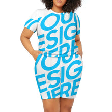 Cargar imagen en el visor de la galería, Camiseta manga corta pantalones cortos Conjunto Talla Grande NTZ Personalizada con Impresión Completa de una imagen con Foto Logo Patrón Texto
