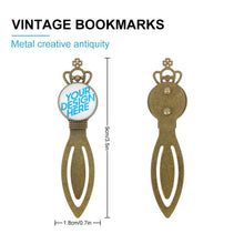 Cargar imagen en el visor de la galería, Marcapáginas de metal Marcadores de arte acero inoxidable libro regalos para niñas, niños y lectores (tipo A) BG1613015 Personalizado Personalizada con Foto, Texto o Logo
