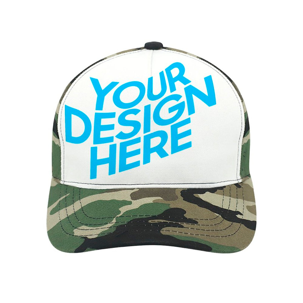 Gorra de Béisbol de Camuflaje de Poliéster y Algodón Personalizado Personalizada con Foto, Texto o Logo