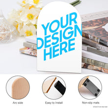 Cargar imagen en el visor de la galería, Sujeta Libros 2 Pares / Oficina Soporte Libros Talla Grande / Sujetalibros Originales / Estanteria de Madera para Escuela Decoración del Hogar BG1613026 Personalizada con Foto Logo Patrón Texto
