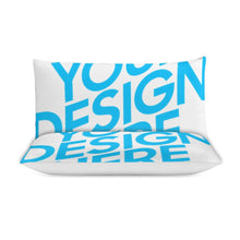 Cargar imagen en el visor de la galería, Juego de cama de 3 piezas estampado a una cara (1 funda nórdica + 2 fundas de almohada) personalizado con patrón foto texto
