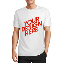 Cargar imagen en el visor de la galería, Camiseta 100% algodón orgánico estampada en el frente personalizado con patrón foto texto
