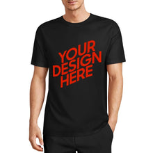 Cargar imagen en el visor de la galería, Camiseta 100% algodón orgánico estampada en el frente personalizado con patrón foto texto
