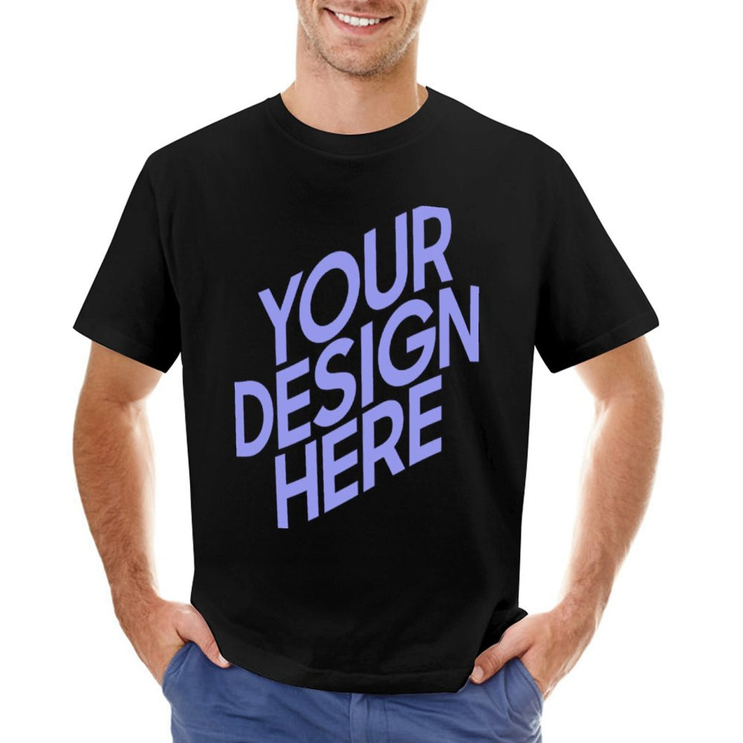 Camiseta Algodón 100% cómodo manga corta suave para hombre FS0803128 Personalizada con Impresión Frontal de una imagen con Foto Logo Patrón Texto