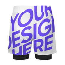 Cargar imagen en el visor de la galería, Pantalones de playa SDS076 pantalones cortos casuales pantalones deportivos de malla con bolsillos personalizado con patrón foto texto

