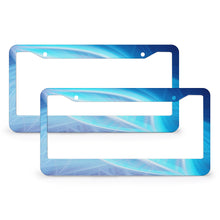 Cargar imagen en el visor de la galería, Marco de placa de matrícula de aluminio con dos orificios redondos (un par) QC1101012  Personalizado Personalizada con Foto, Texto o Logo
