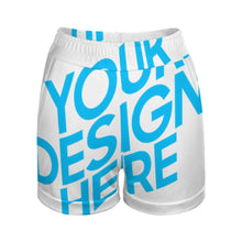 Cargar imagen en el visor de la galería, Pantalones cortos Shorts deportivos suaves para mujeres DP Personalizados con Impresión Completa de una imagen con Foto Logo Patrón Texto
